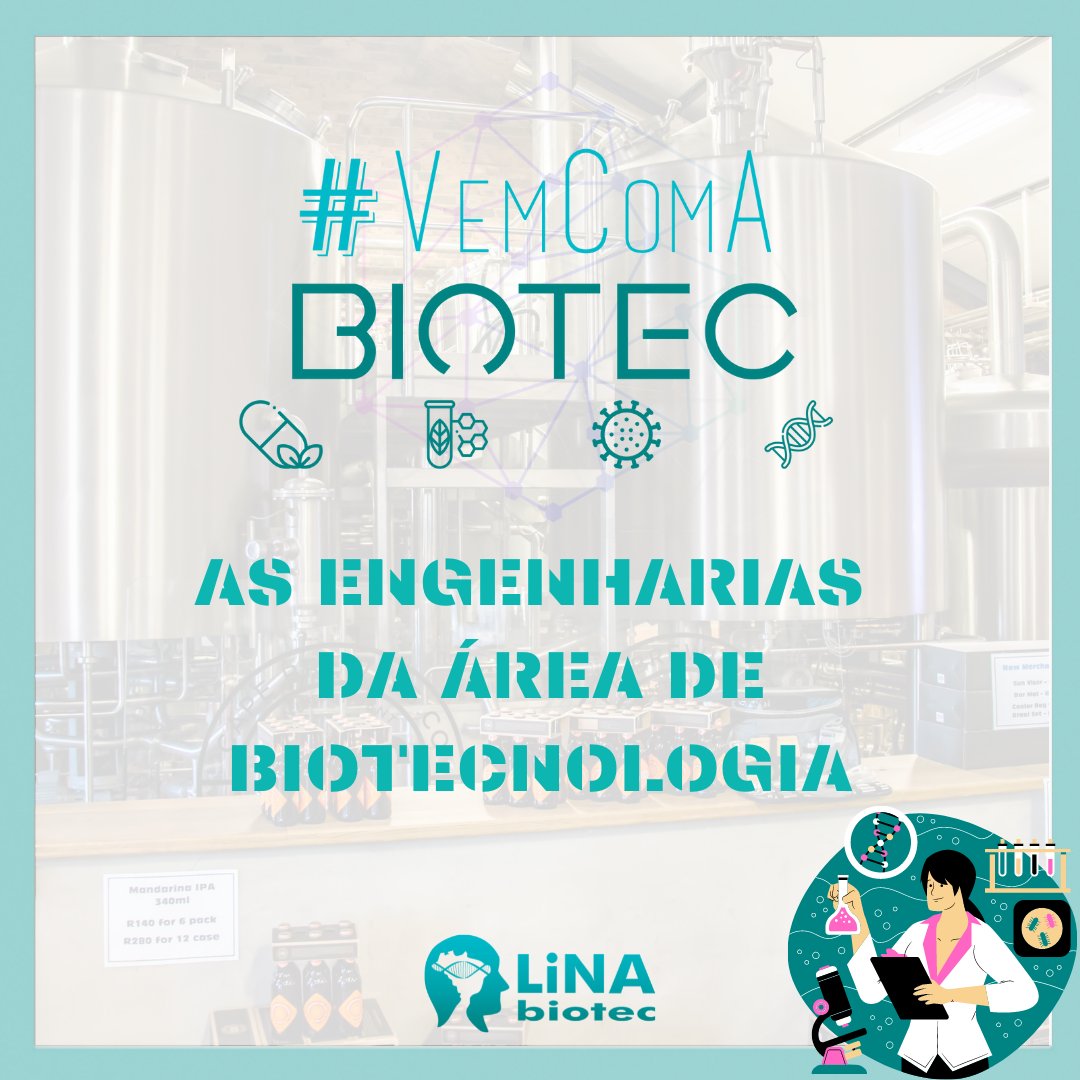 LiNAbiotec's tweet photo. Em 2000, a UFPR criou o curso de Engenharia de Bioprocessos e Biotecnologia, o primeiro na área de #Biotecnologia do Brasil. Até 2021 o país contava com 21 cursos de engenharias pertencentes à área de biotec.

Vem saber mais sobre eles!

#VemComABiotec #Engenharia https://t.co/KQOPrQWjDW