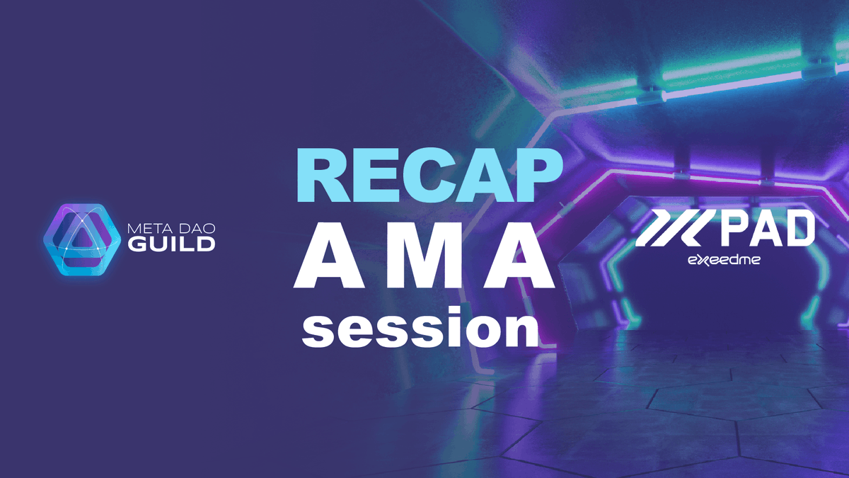 📌 Recap #AMA MetaDAO x XPAD

All the details from the AMA session recap are here: medium.com/@metadaoguild/…

You can read our AMA session here⬇️
t.me/metadao_chat

#NFT #p2e #XPAD #MDGG #Exeedme