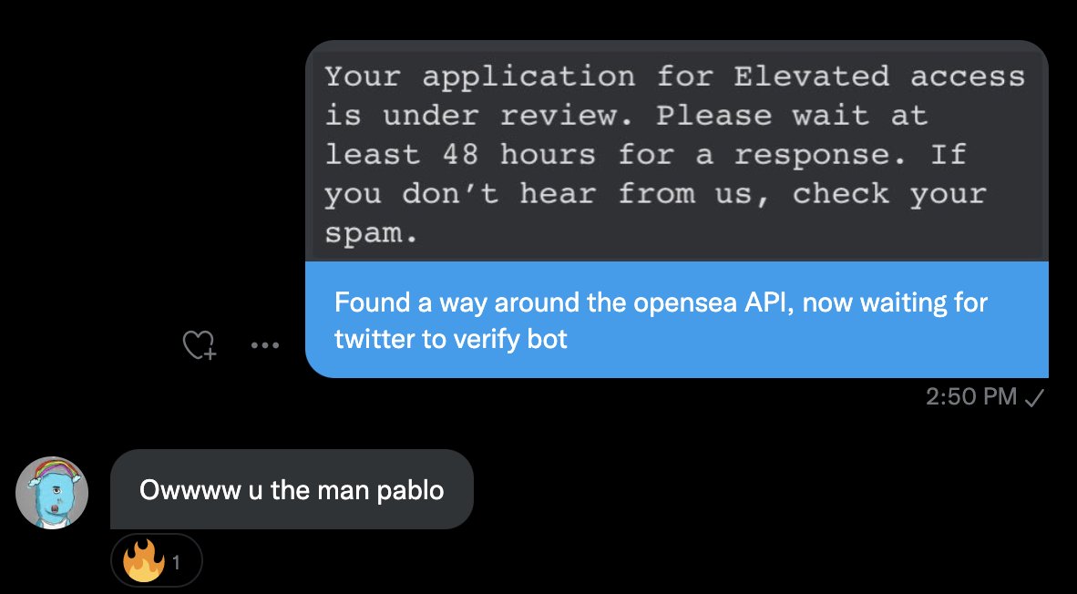 datamaximalist's tweet photo. Sales bot for the @pabloslol is completed... now we wait for piece of shit twitter to get back to us

this is what a true community project looks like... we contribute to the greater cause

in paBLo we trust. https://t.co/kr1gycnf0Q