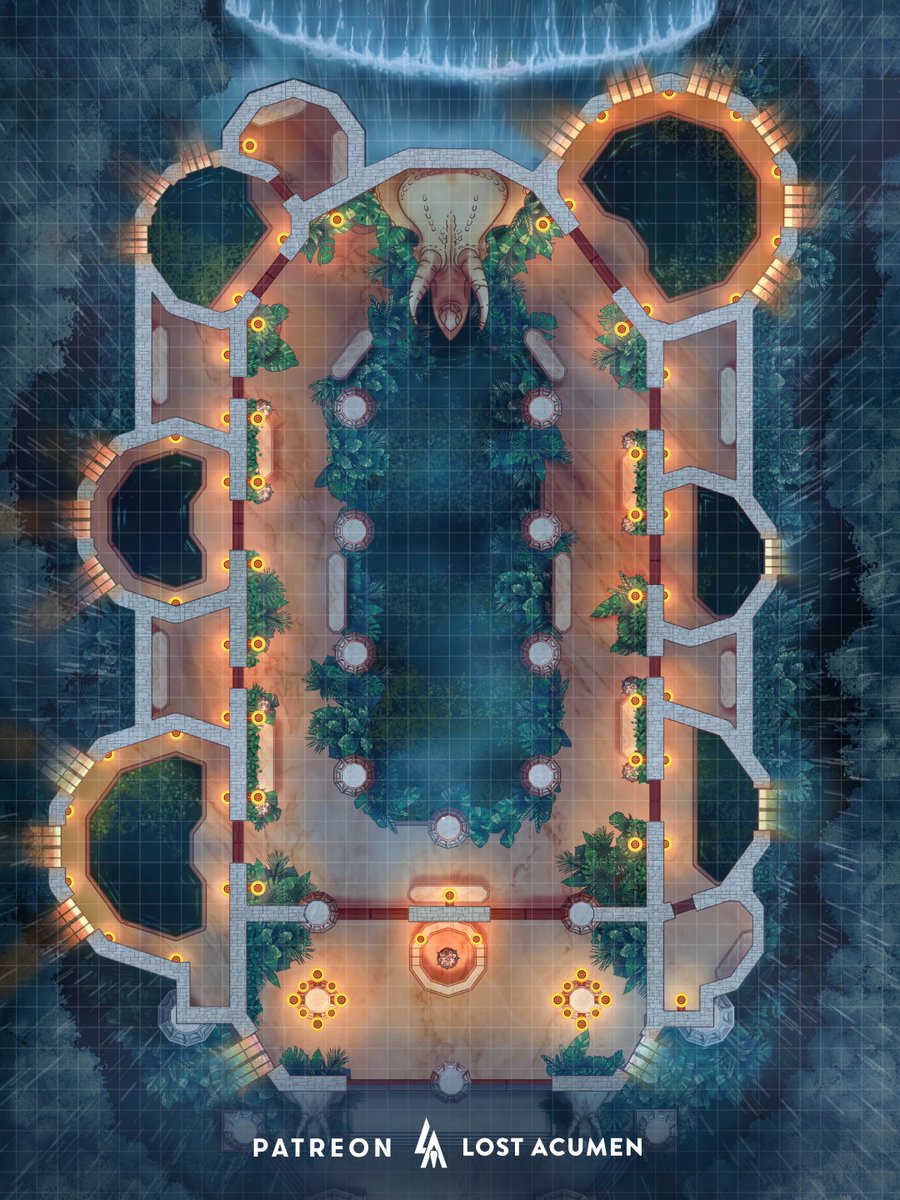 The Dinosaur Bath House, with both the interior and the roof is available on the <a href="/roll20app/">Roll20</a>  marketplace as a single set now!