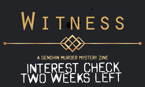Genshin Murder Mystery Zine tweet media