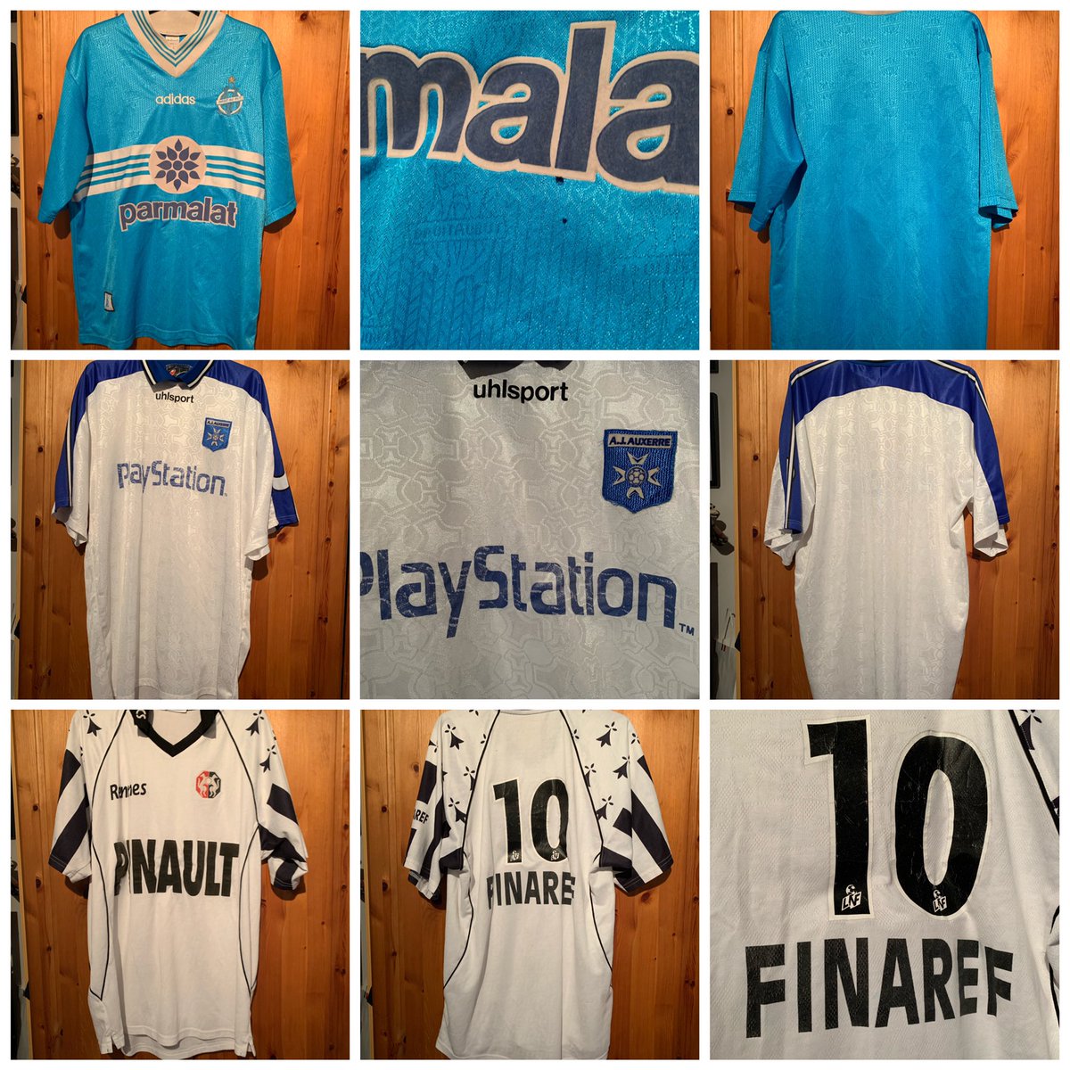 elliott100702's tweet photo. @_FullKitWankers Marseille 96/97 away, Size large. £55
Auxerre 00/01 home, Size XL. £55
Rennes shirt (unsure of year), Size XL. £45
Feel free to message for more images or questions https://t.co/0dfLl5Bw4j
