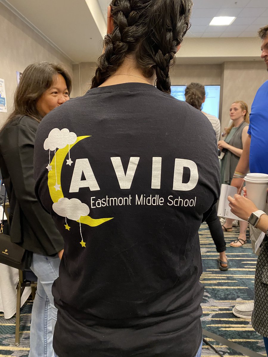 MsMoniWalker's tweet photo. Day 2 of @AVID4College Denver Summer Institute! Show us your AVID school shirts! @flanders94 #AVID4Possibility #ThisIsAVID #AVIDSI22 https://t.co/WSoeLKVJD2