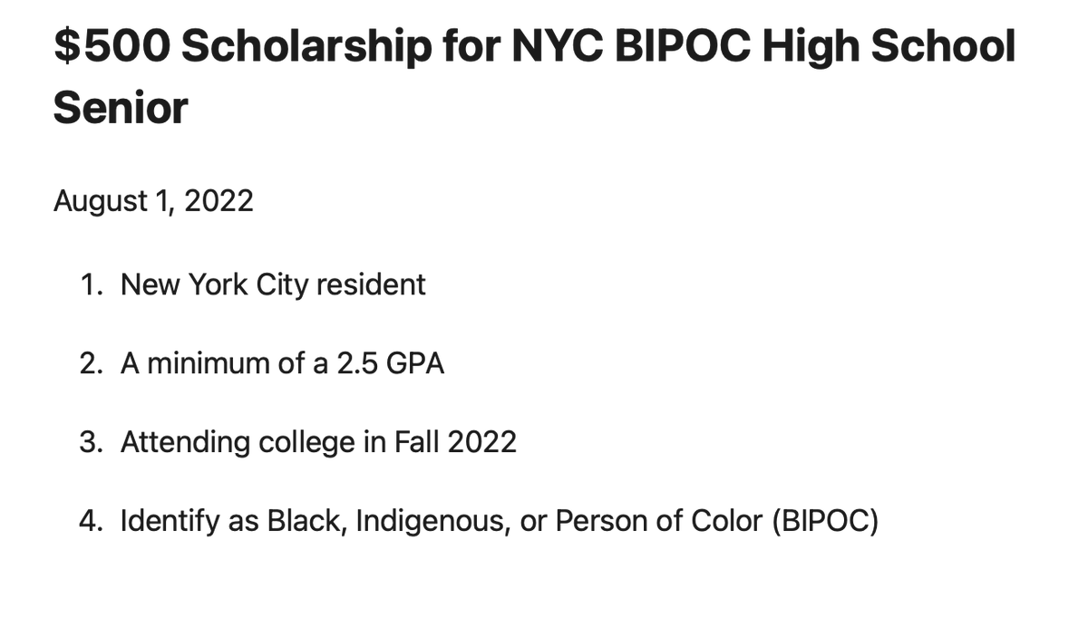 PCVJonathan's tweet photo. I value education for BIPOC students in underrepresented communities. I have created a scholarship for NYC students to help alleviate some of the financial burdens of college, and I hope to grow this scholarship in the future to reach more students. 
https://t.co/OhI4FUzRnT https://t.co/vO6cARoaBK