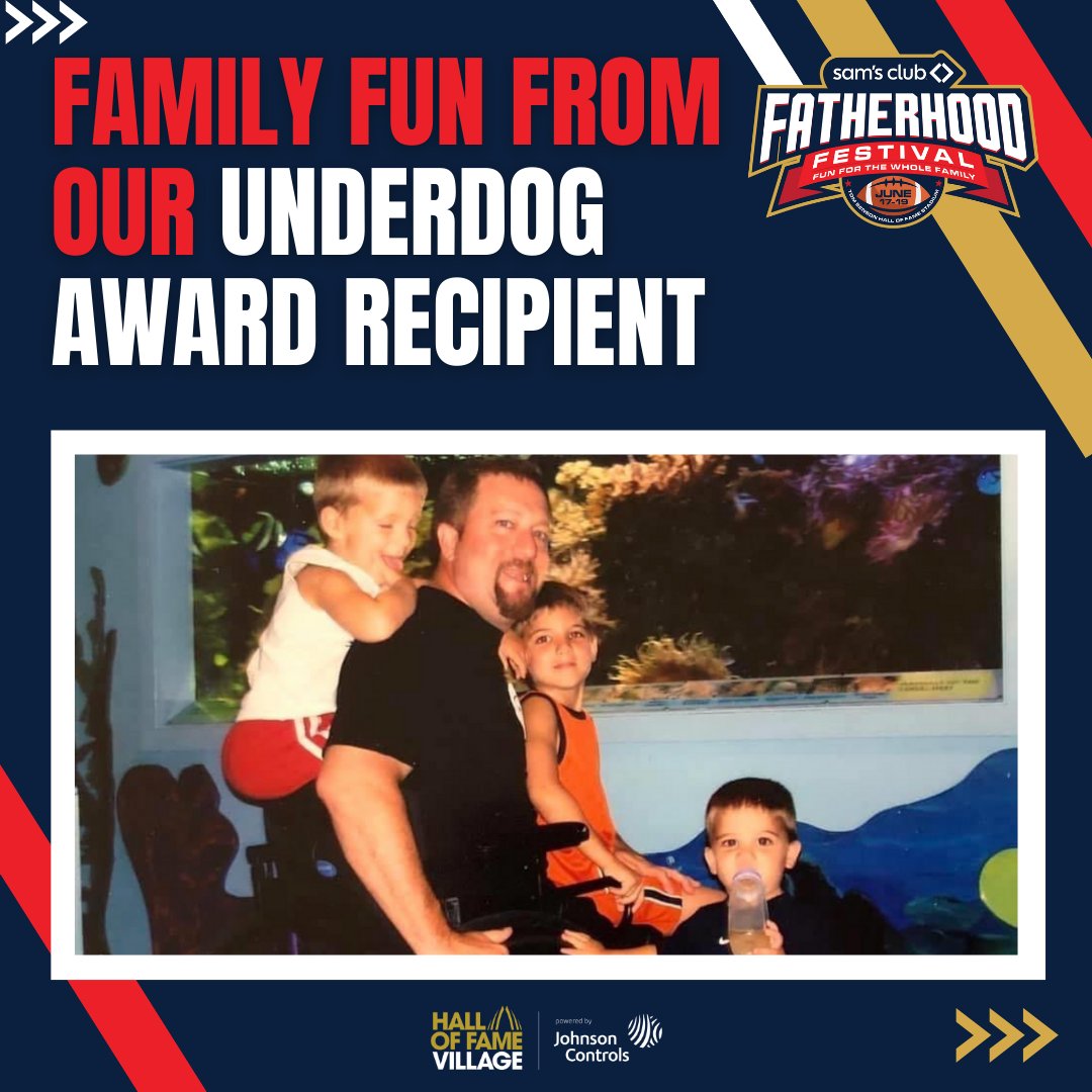 FatherFestival's tweet photo. Here's some family photos of our Underdog Award recipient, Dave Stevens. 🏈 ⚾

Tonight's Timeline:

5:00 - Gates open 
7:00 - Program Starts
7:15 - Underdog Awards are presented on the Stadium Field Main Stage 
7:45 - American Underdog begins on Stadium Field Screens https://t.co/bVTEtvhltz