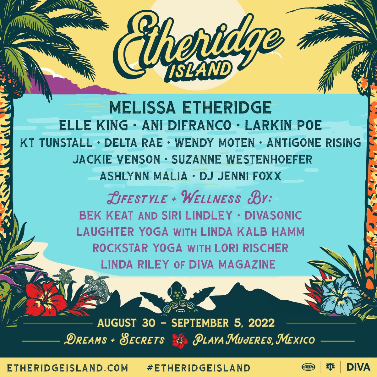 KTTunstall's tweet photo. Thrilled to be heading to @EtheridgeIsland from August 30th to September 5th, 2022! 
 
Visit https://t.co/X6Vbxa19Jz now to learn more.  
I’ll see you there! 🏝

@metheridge https://t.co/AWtdsGbOdM