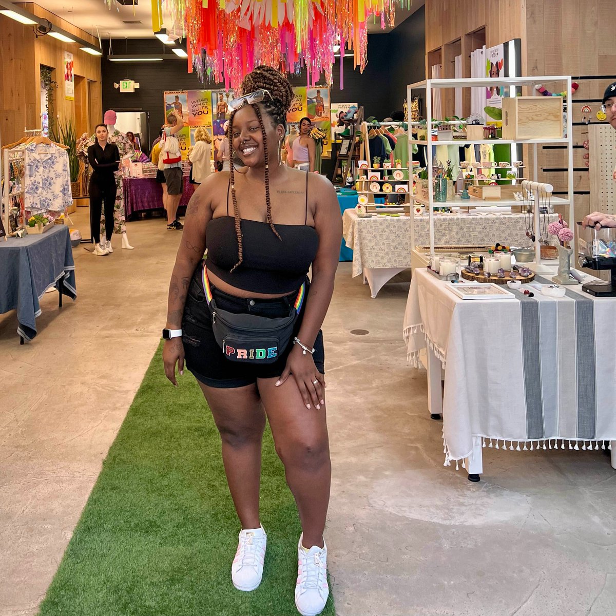 Made with PRIDE pop up marketplace opens back up this Friday to Sunday @santamonicaplace featuring 15+ incredible Queer-owned businesses curated by <a href="/shopstreetlet/">Streetlet</a>. Art installations by <a href="/mandacwallace/">Amanda Wallace</a>.