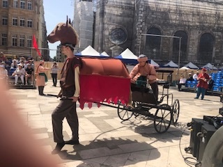 Scenes from London's Turbulent Son performed in Guildhall Yard today. Don't miss this fantastic show there are only two performances tomorrow at 12 noon and 4pm becketpageantforlondon.com/tickets
