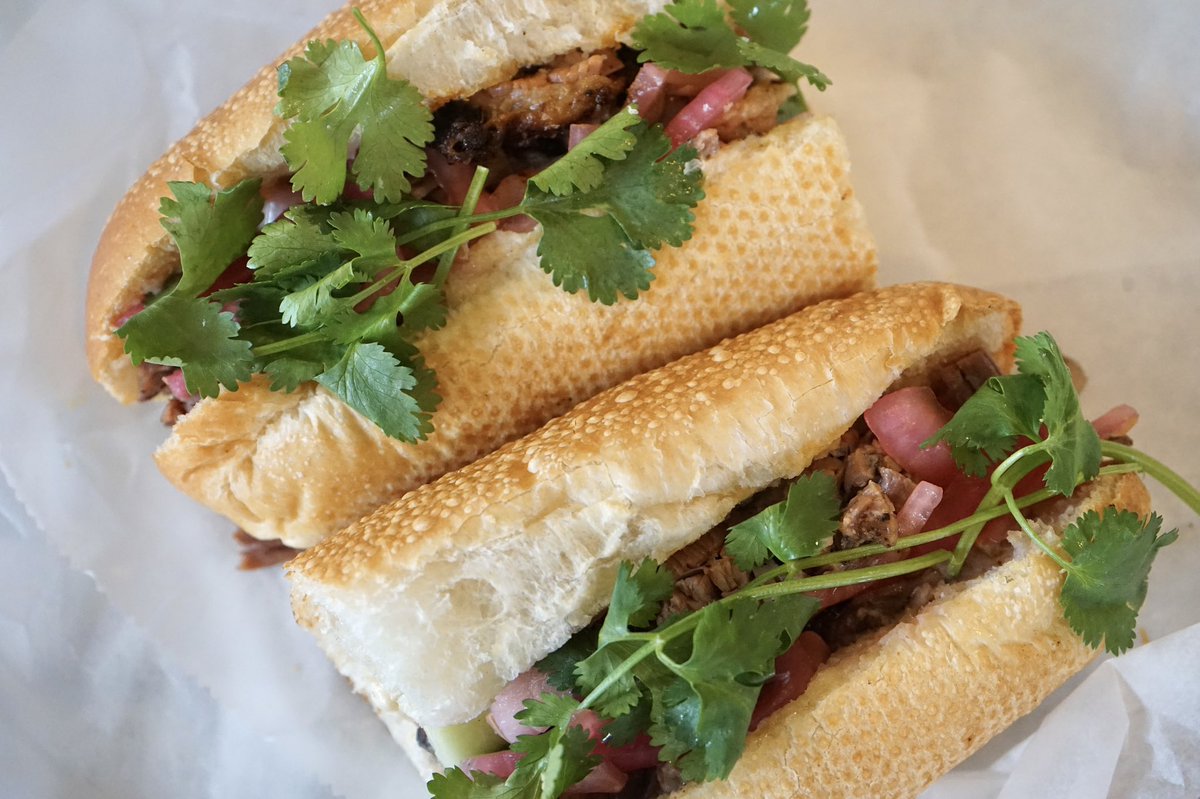 CapheRoasters's tweet image. Hello friends! Our limited brisket banh mi is available starting tomorrow, this weekend only 🫶🏻