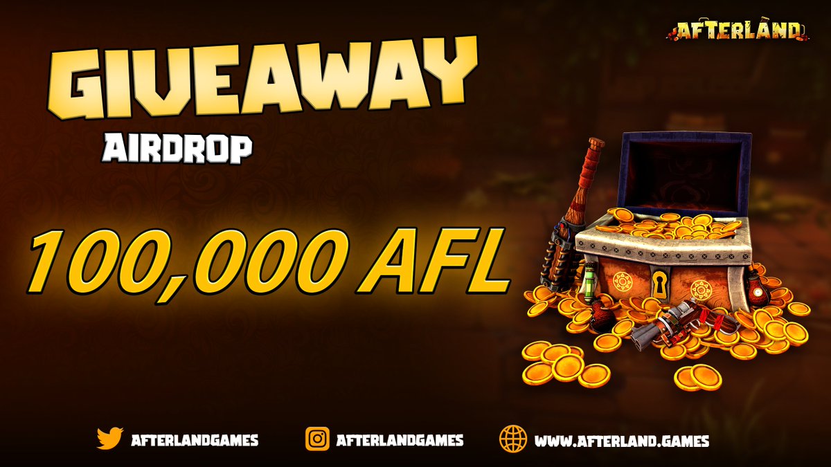 AfterlandGames's tweet photo. 💎Giveaway #Afterland 💎

This weekend we are offering a #giveaway of over 100,000 $AFL tokens! Over 53 winners will be selected ! 🎉

⏰Limited time 

 To register, it's right here ⬇️

🔎 https://t.co/esw289gvXm 

#Airdrop #blockchain #playandearn #game #nft #whitelist #Crypto https://t.co/NBRTlyfGyv