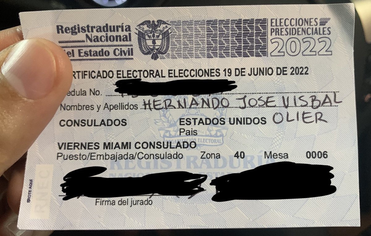 HernandoVisbal's tweet photo. Un SÍ a la #democracia @ingrodolfohdez ¡SALVE USTED LA PATRIA!
#ColombiaDecide #Elecciones #Vota https://t.co/3FMsDyCSUU