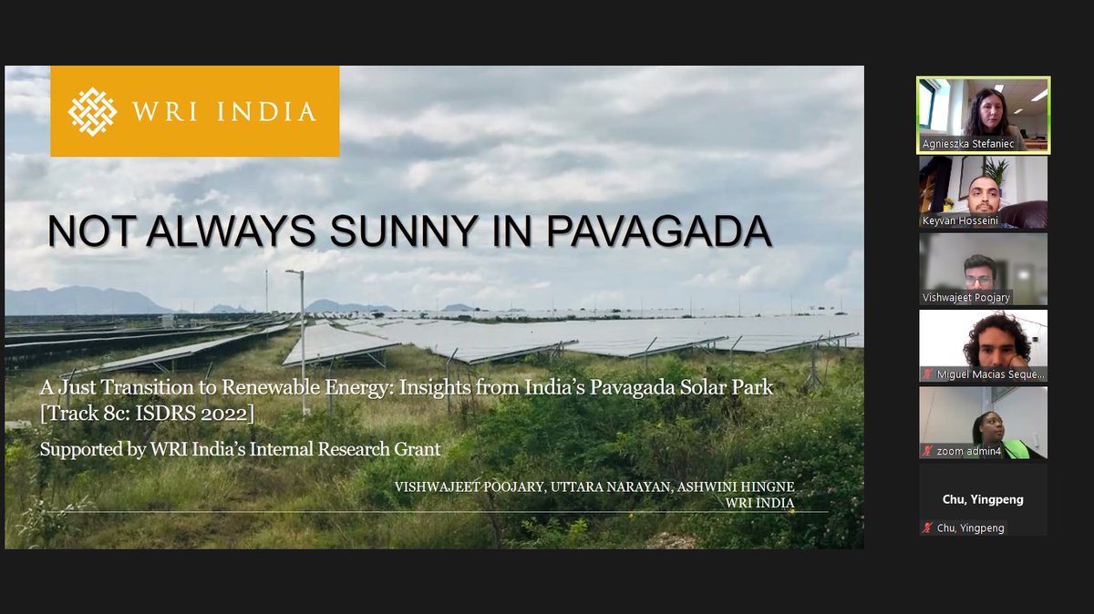 While offering a path forward to low-carbon society, we need to be mindful of #inequalities.
Thanks all the presenters and participants at #isdrs2022 for engaging discussions around #JustTransition and <a href="/ISDR_Society/">ISDR Society</a> for a wonderful opportunity to co-chair the session.