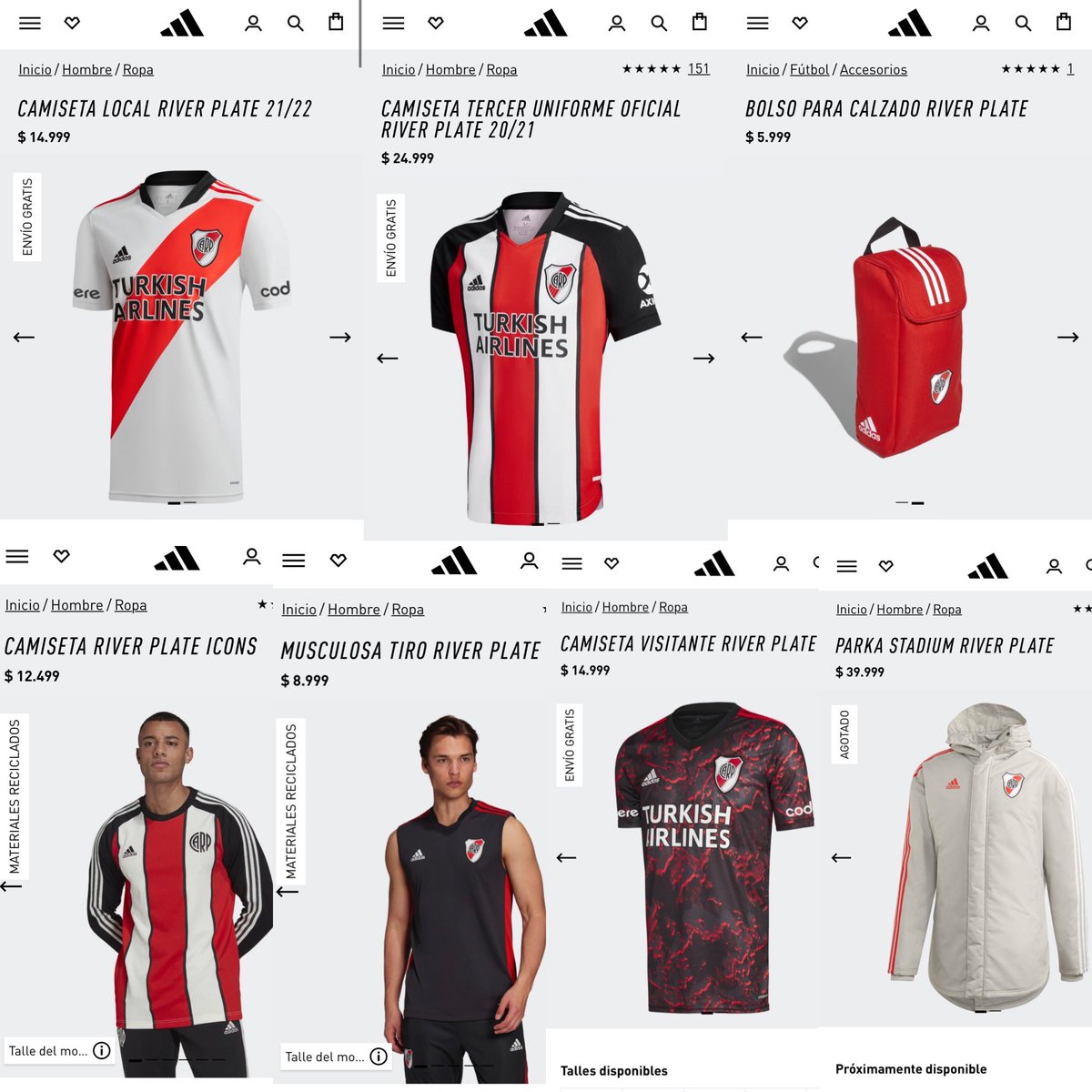 FernieAriel's tweet image. Los millones de hinchas de River que estamos en el exterior todavía no tenemos una manera de comprarle indumentaria Adidas directamente al club. Entrarían Dólares o Euros.

Lo vengo pidiendo desde 2013. Todavía nada.

🌎Recuerden lo grande que somos y recaudarán más. @JorgeBrito