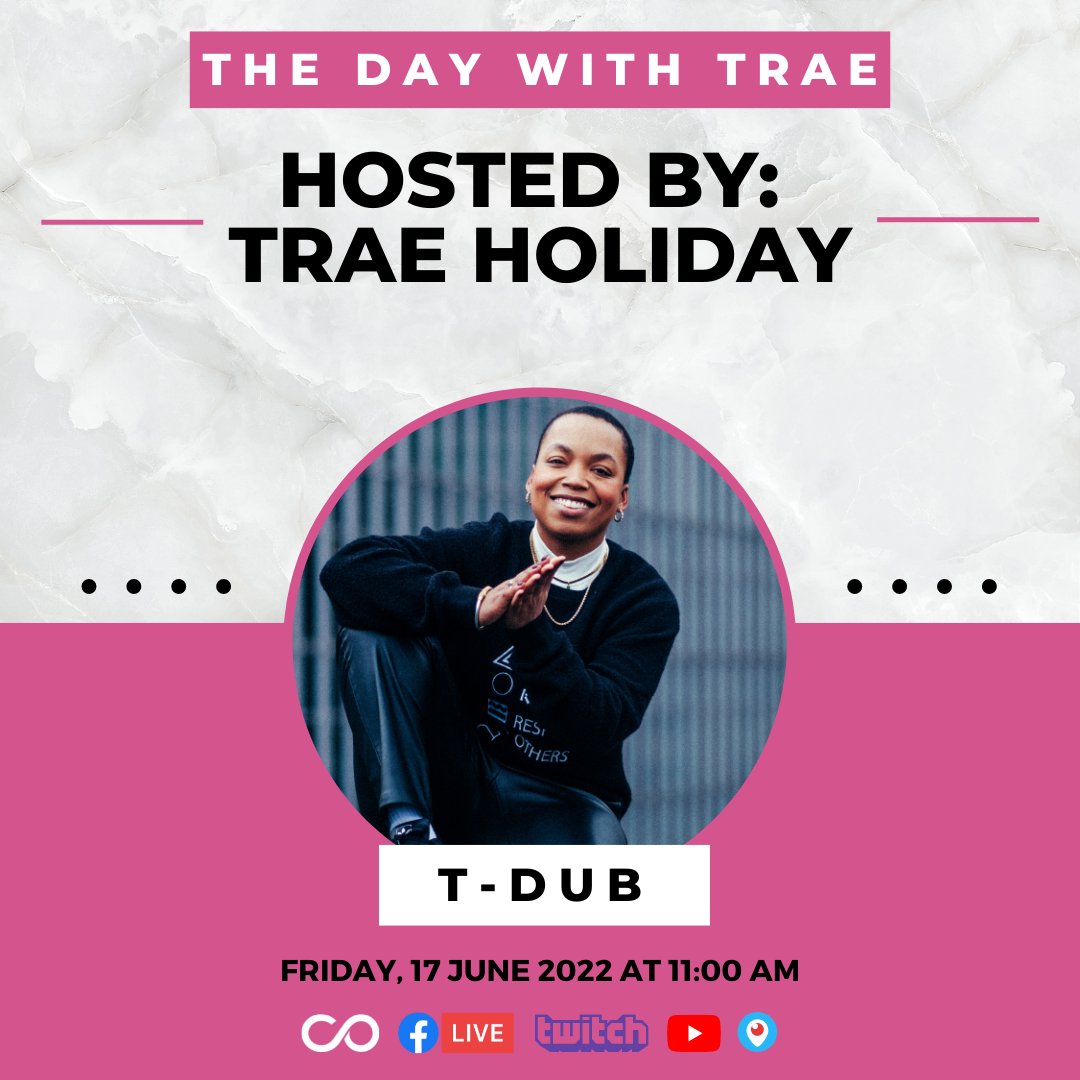 TraeAnna Holiday (@holidaytraeanna) on Twitter photo My guests this Friday are amazing!!! Our favorite <a href="/WWConverge/">Converge Media</a> art queen with all the knowledge, <a href="/tdubcustoms/">TDUBCUSTOMS</a>, is coming in with all the local art news. We also have <a href="/Totolosdias/">Toto</a> of #LadiesWhoHustle coming on to keep us up to date about <a href="/AfricatownSEA/">Africatown Seattle</a>'s Juneteenth celebration! My guests this Friday are amazing!!! Our favorite <a href="/WWConverge/">Converge Media</a> art queen with all the knowledge, <a href="/tdubcustoms/">TDUBCUSTOMS</a>, is coming in with all the local art news. We also have <a href="/Totolosdias/">Toto</a> of #LadiesWhoHustle coming on to keep us up to date about <a href="/AfricatownSEA/">Africatown Seattle</a>'s Juneteenth celebration!