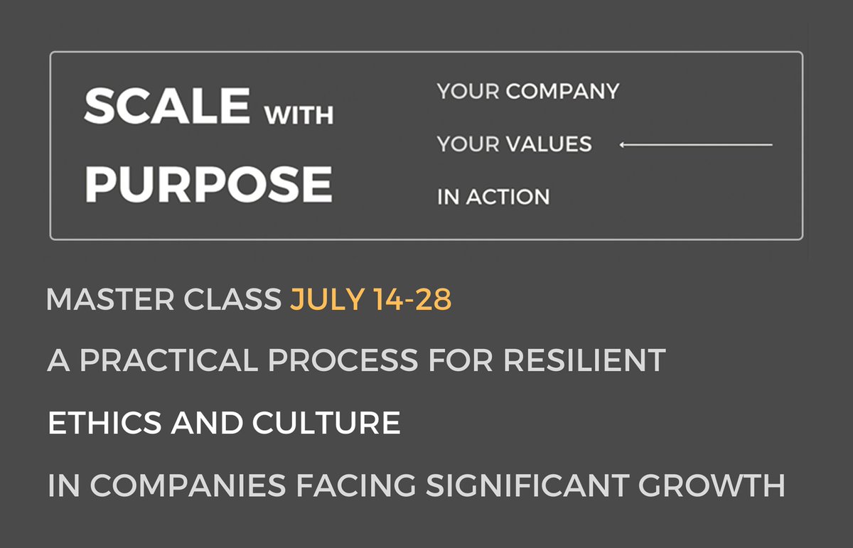 <a href="/ethicsMVP/">Ethics.Coach</a> is proud to partner with <a href="/CorMethod/">COR Method</a>
 to offer a master class for leaders and teams in companies experiencing significant growth. Join <a href="/Andymo/">Andy Moss</a> and me this July! Sign up at ethicsmvp.com/learn.html