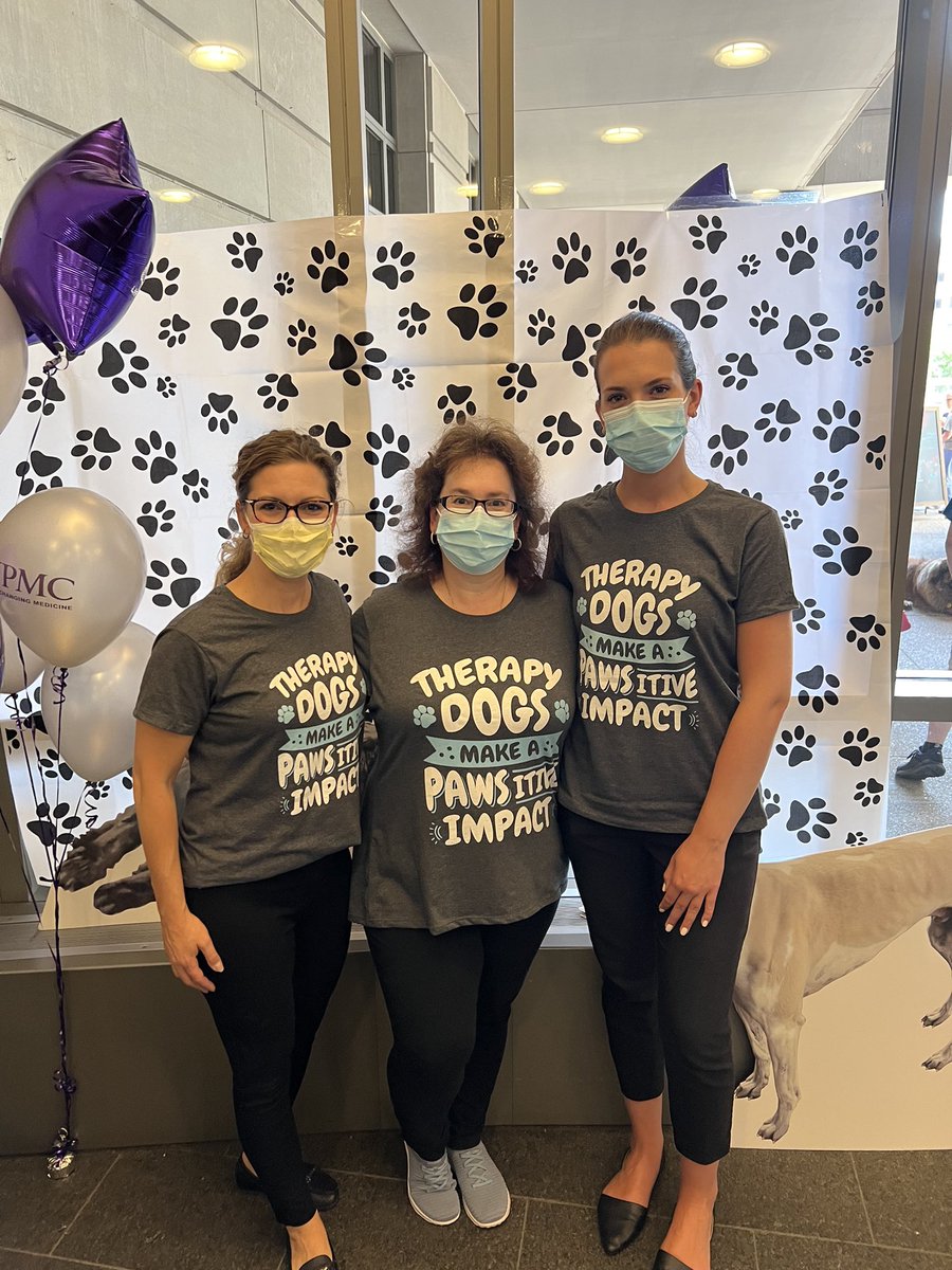 Celebrating our wonderful Pets/Owners of our Pet Therapy Program, <a href="/UPMCHillmanCC/">UPMC Hillman Cancer Center</a> for 10 years!! These furry friends are a calming &amp; welcome site for #cancer patients, staff and visitors!