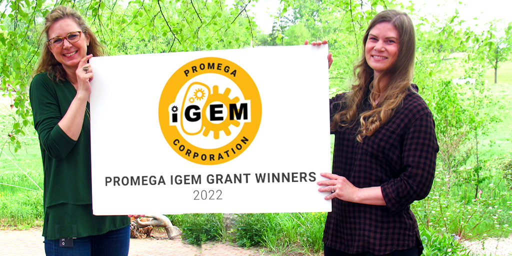 promega's tweet photo. We are proud to support iGEM teams in their work to build creative solutions to relevant problems in synthetic biology. Congrats to the 2022 grant recipients: @LethHS_iGEM @ur_igem Hopkins @igemuamofficial @iGEM_Mtp @EPFL_iGEM UniofBath IIT_Roorkee @igem_iisc  @pharaohs_cu https://t.co/jjTsnwcQKr