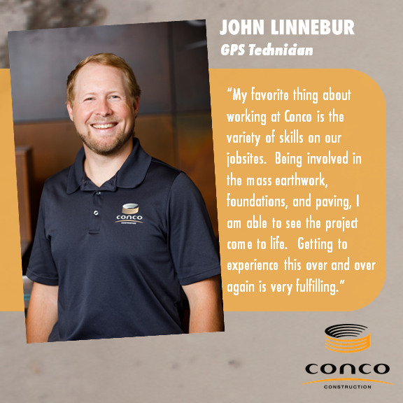 When you see panoramic drone images from our jobsites, John Linnebur is likely the man behind the camera. Being a drone pilot is only one of John's many skills that we value at Conco and we are grateful to have him on our team! #buildtolast #leaveyourmark