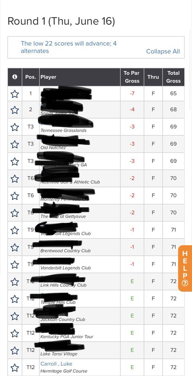 LukeCarrollGolf's tweet photo. Excited to have qualified for the @TNgolf Junior Amateur yesterday at Old Fort Golf Club with a 72. Ready to compete at Henry Horton on June 28-30 for the Championship in a great field! https://t.co/LiEuCVvxgA