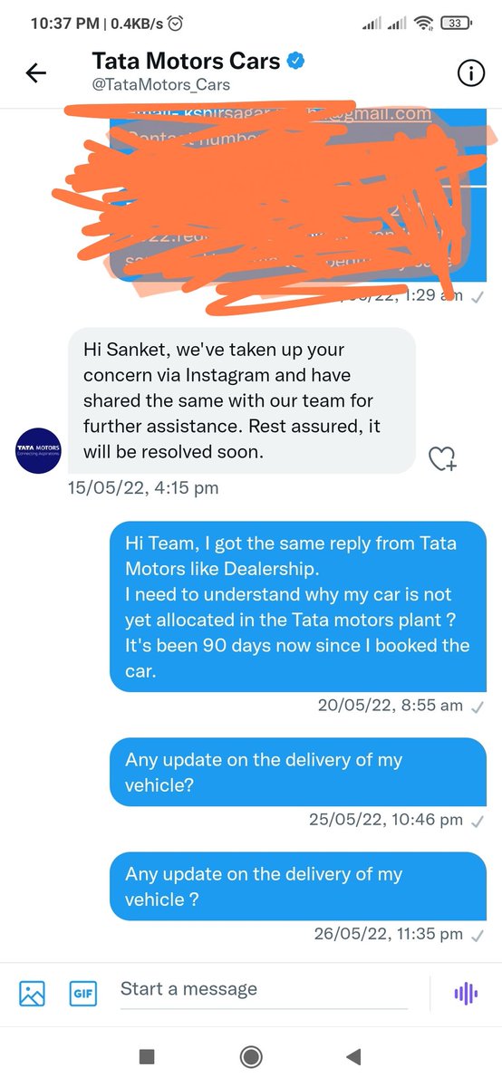 sanketdjoshi's tweet photo. @tata_cars #nobodyCares #buyCarInIndia #impossible https://t.co/YlhlajNRMU