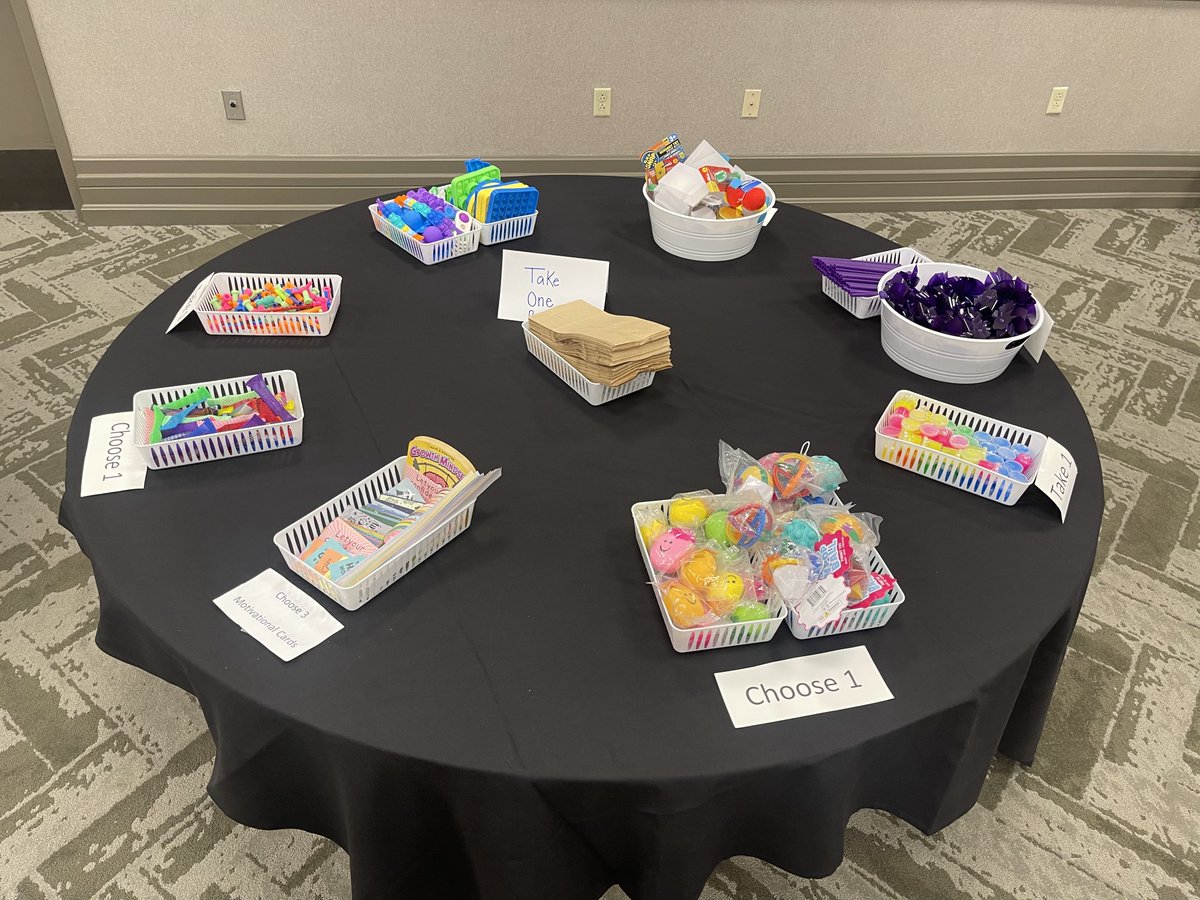 KEDCCRRSADL's tweet photo. Set up and ready for Julia’s 3PM Make-And-Take session at #kyccbd Behavior Institute! #SEL #CRRSA @KYCCBD @SpEdKedc @KEDC1 https://t.co/mkXf7pGCsM