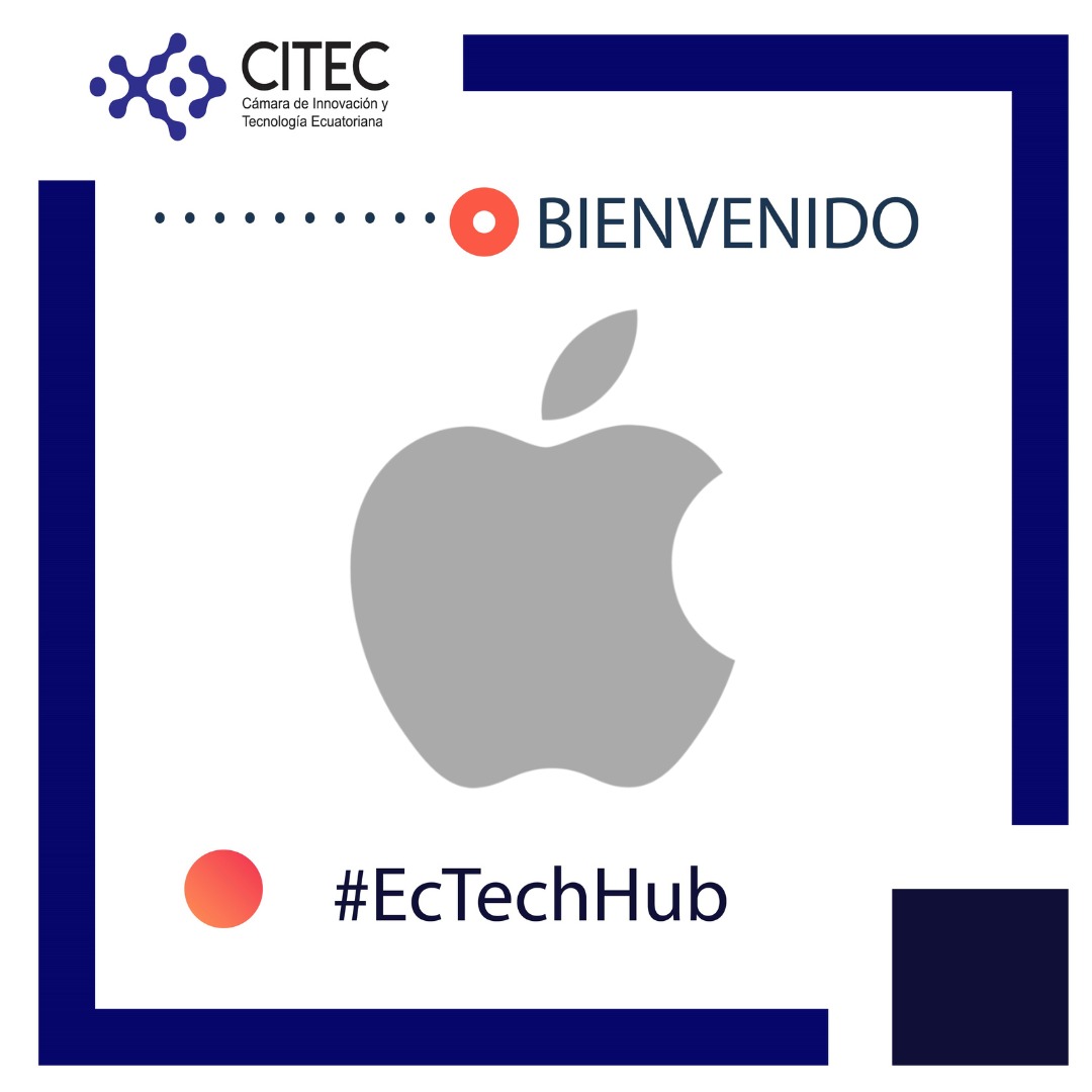 CITECec's tweet photo. ¡La CITEC sigue creciendo en representación del #EcTechHub! Es un gusto para nosotros dar la bienvenida nuestro gremio a: @Apple . Sin duda, esta empresa aportará al desarrollo del sector tecnológico y de innovación del país. ¡Bienvenidos! 👏👏👏 https://t.co/9AGvEtVpP5