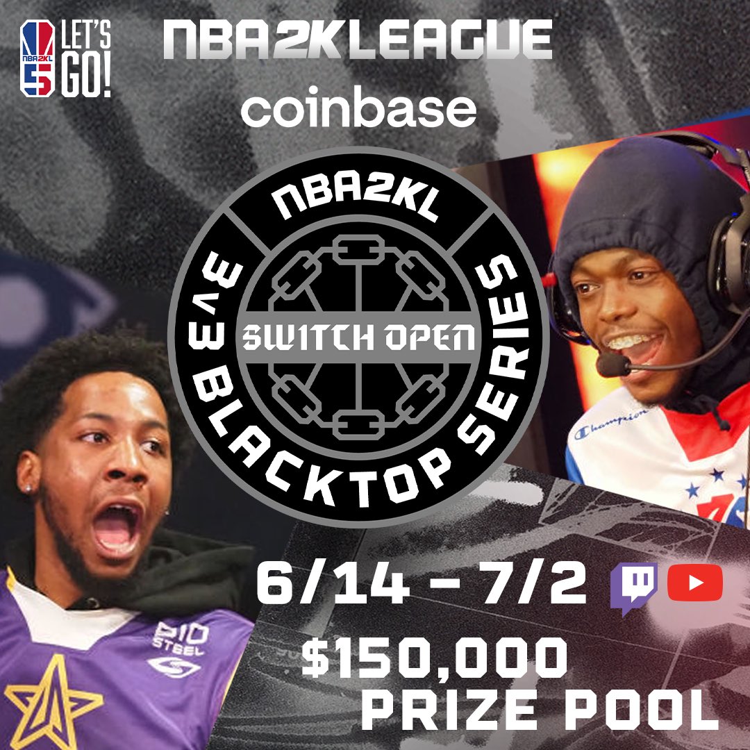 Coinbase NBA2KL 3v3 SWITCH OPEN starts June 14 and will conclude on Saturday, July 2. 

Grab your tickets to watch the game here in Indianapolis at the Pavilion at Pan Am from June 28th-July 2nd by clicking the link in our bio or here indypavilion.com.
