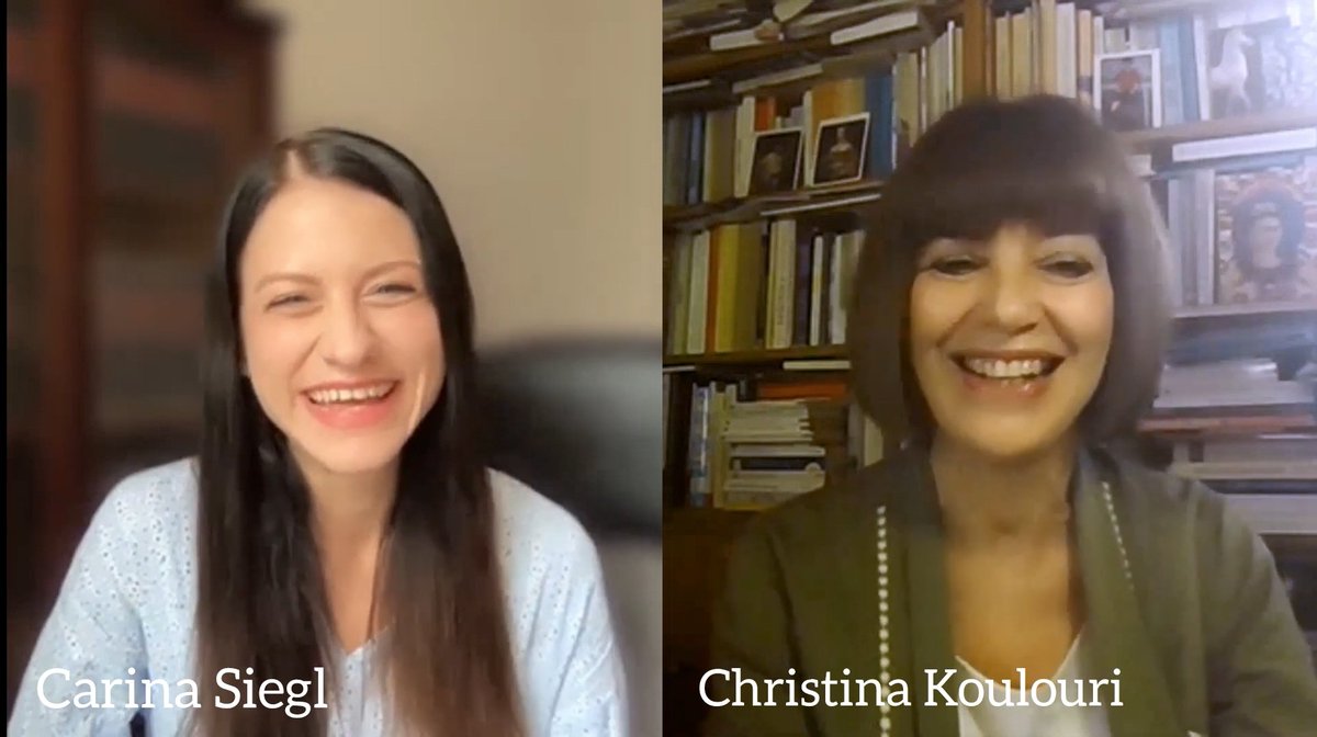 This week, I got the chance to interview @PanteionR Prof Christina Koulouri for @PH_Weekly. We talked about justice, trauma and identity in modern Greek history - what a privilege to meet such fascinating people! I'm super excited about the video airing next week, stay tuned 🎉