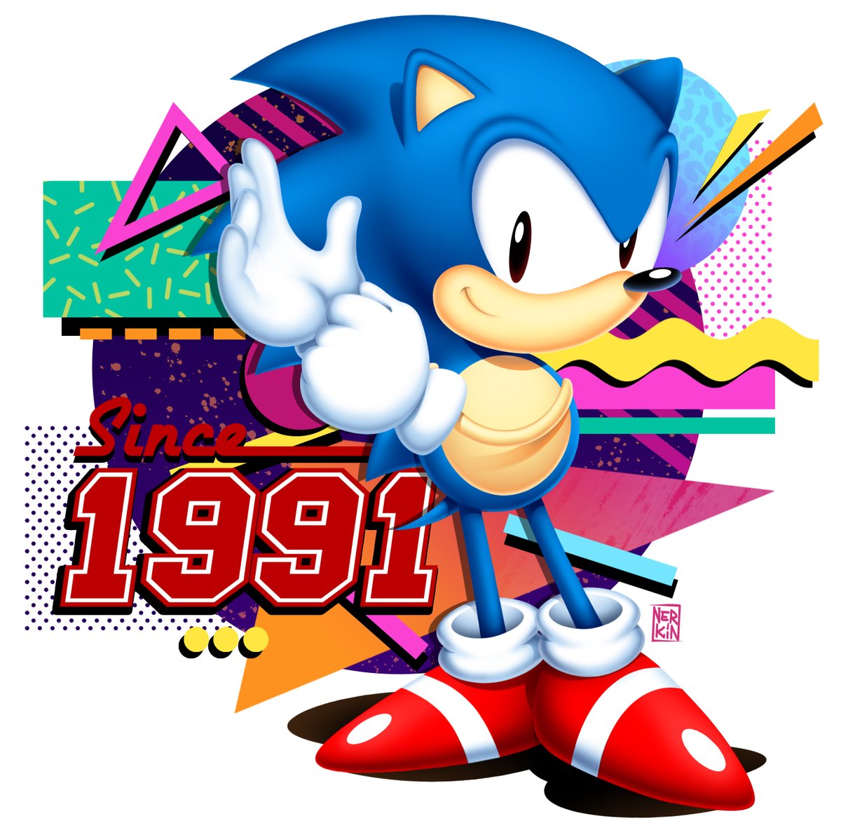 「✨1991-2022 #ソニック #SonicOrigins  #SEGA 」|Nerkin Pixelのイラスト