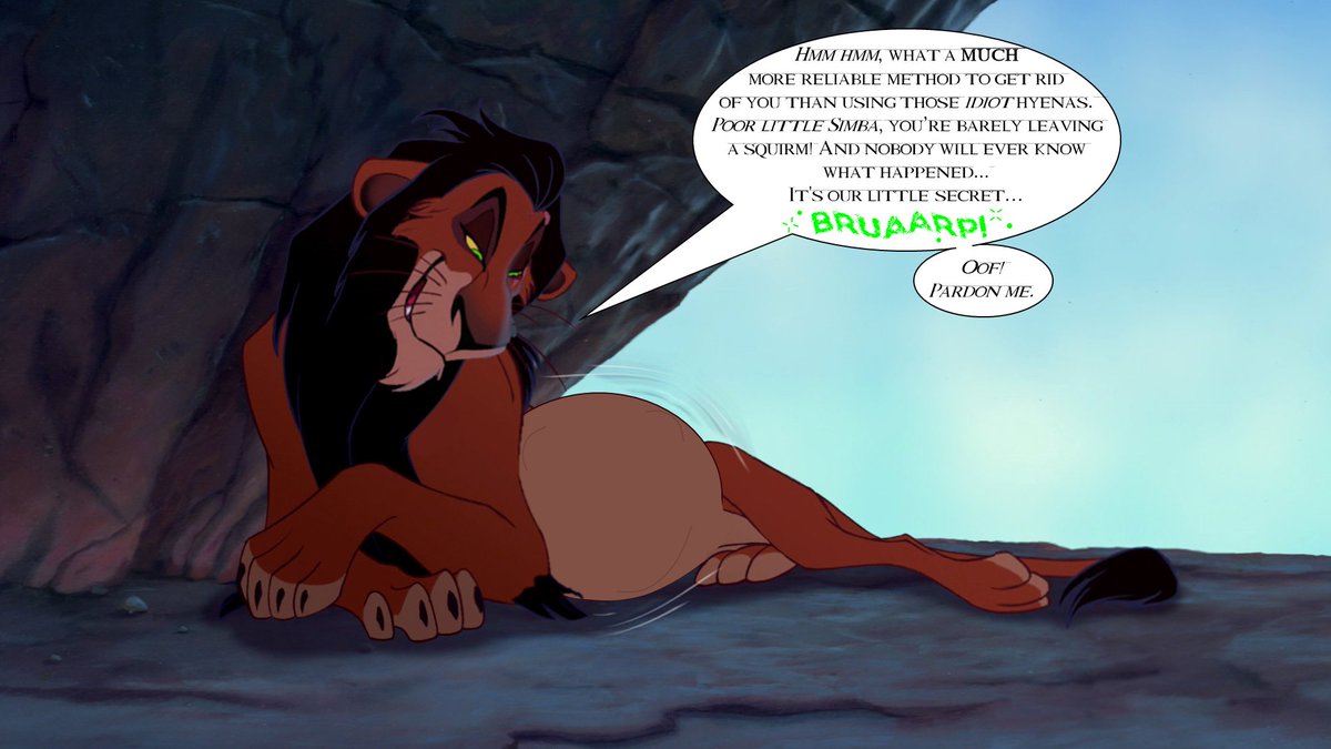 Vorefan16's tweet photo. Nothing's Better Than Swallowing Your Nephew Yourself...
(SFW, Vore)
#scar #scarvore #vorebelly #TheLionKing #LionKingVore #vore #vorefurs
(Highest Quality Version Linked Below) https://t.co/XnsWvLfkAY