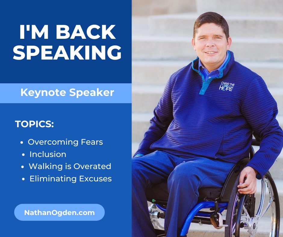 NathanDOgden's tweet photo. I’M BACK AND READY TO ROLL! 

I've been made aware after the past two years many people look at me as a humanitarian, who also does some speaking. But I am a keynote speaker, who is also a humanitarian.                       https://t.co/eKUZiZibup https://t.co/E33EmCGsX1