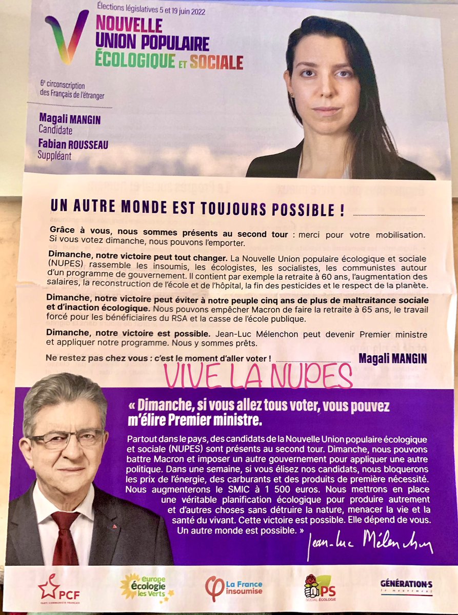 _NostalGeek_'s tweet photo. Dégageons-le! Assez d’#Enarques et d’amis de #Macron! Sa femme bossait pr Macron, #Buzyn etc. Ça suffit la #Republique des copains!! Pas de #PARACHUTE pr #Ferracci dans la #6ecirco #FrancaisDelEtranger. Votons #NUPES #VOTONS pour les premiers de corvée! Tous pour #MagaliMangin https://t.co/pBa8RZRkLJ