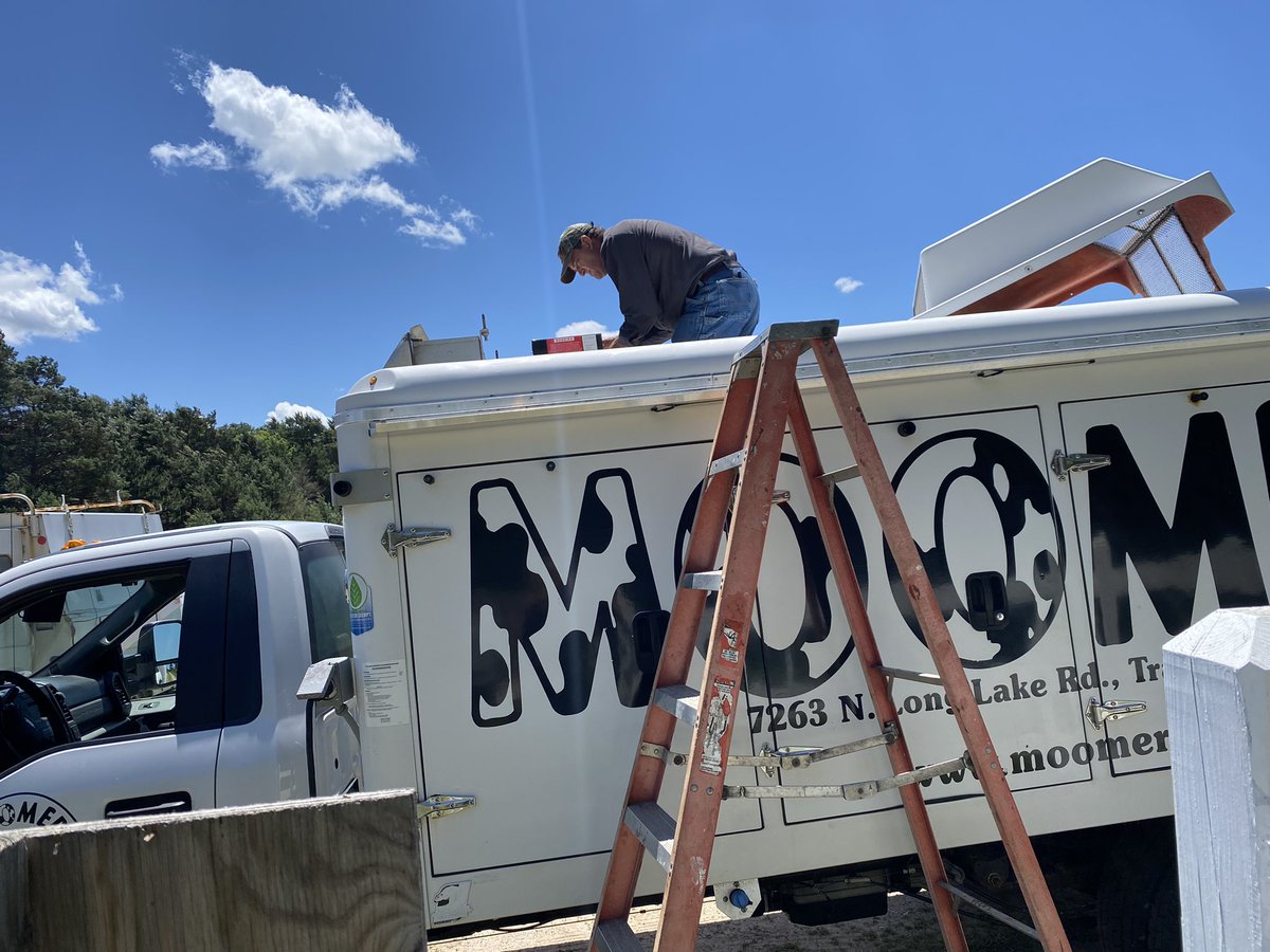 The truck is getting some TLC to be able to get ice cream out to you. Here’s looking at you Mackinac Island! See you on Monday morning.