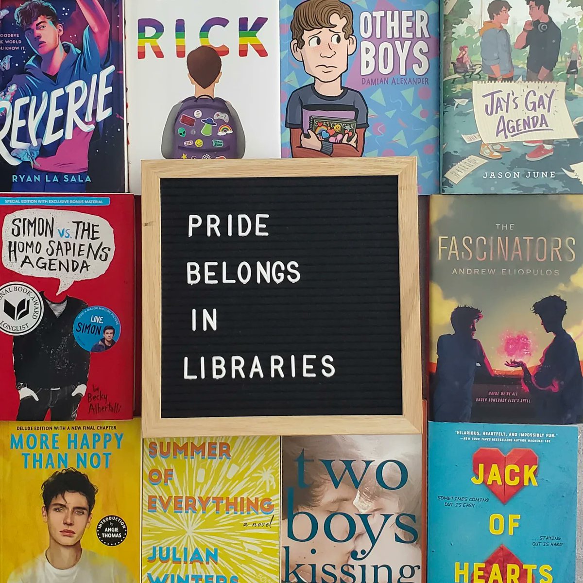 A reminder that Pride belongs in libraries and should never be hidden