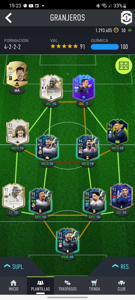 sguiberteau's tweet photo. @JuniorSintress Muchas gracias! Lo he probado y no se nota demasiado. 
 Luego in game es un 4 3 3 con Di maria y mbappe y en bandas.  Quien podría sustituir a Di maria? 
Un saludo y gracias crack! https://t.co/24rawZ0y6c