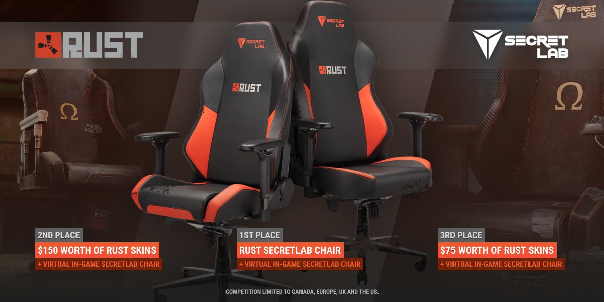 Rust on Twitter "🎉Secretlab + Rust Giveaway!🎉 Tell us which feature of