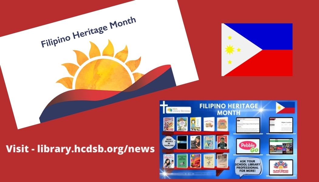 LRC_HCDSB's tweet photo. June is Filipino Heritage Month in Canada! As one of the fastest growing communities of newcomers to Canada, there is much to learn and celebrate! Check out our guide for eBooks, books to borrow through the LRC, database articles and additional websites. @HCDSB https://t.co/QmBGNcxmqN