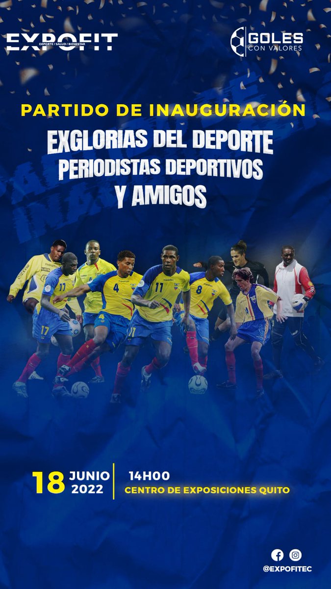 GolesValores's tweet photo. Mañana todos invitados al partido de la #Expofit
Tendremos charla de #GolesconValores https://t.co/KYAGwJPfV5