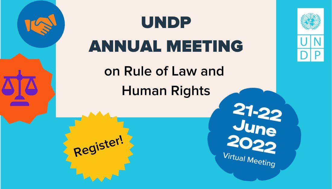KatyThompsonROL's tweet photo. Excited ahead of @UNDP Annual Meeting on #RuleofLaw and #HumanRights. 

Join us to discuss 
🔹Human rights 4 sustainable development
🔹UN action under Global Focal Point 
🔹Environmental justice 
🔹Role of business in peacebuilding 

📌Register https://t.co/hlrSLD9SW6 
#RoL4Peace https://t.co/sfWWRHBQPD