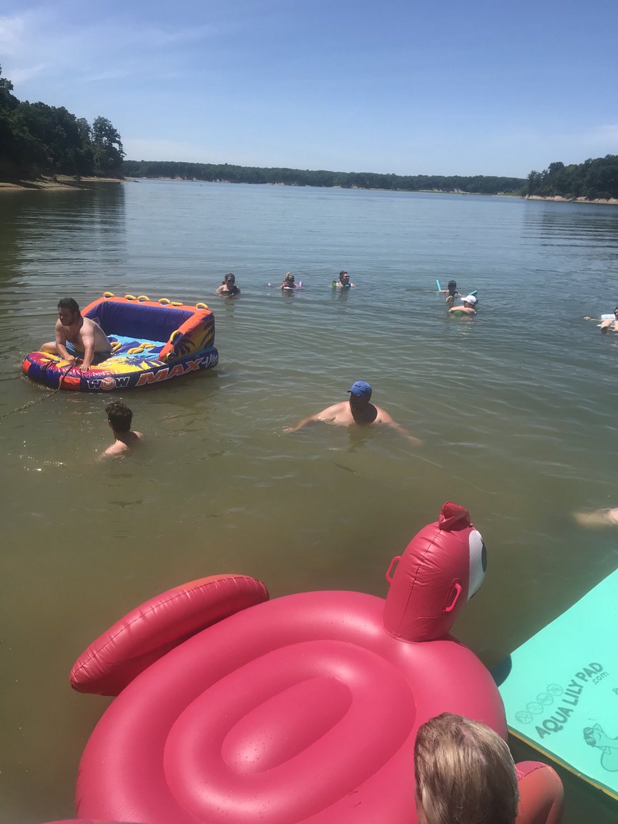 Enjoying a day at the lake