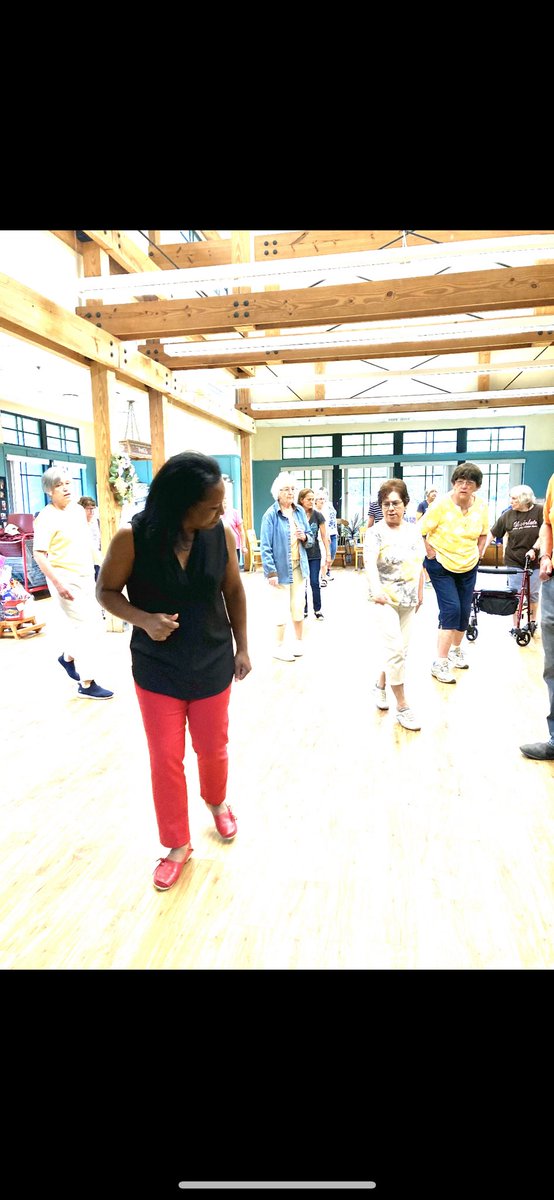 I had a great time in Hanson making welcome cards and line dancing at the Senior Center