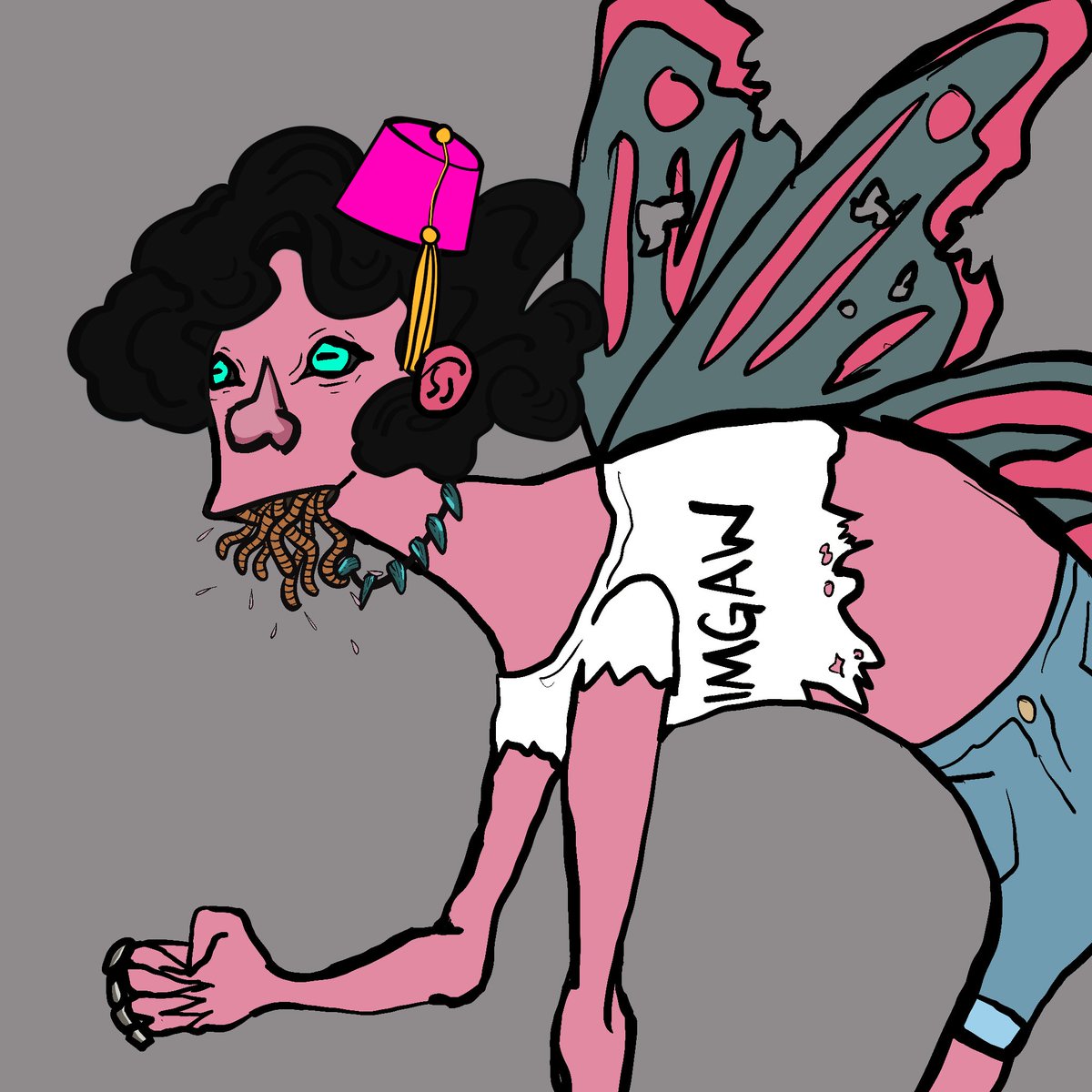 I’m giving away this disgusting <a href="/Nightmarieswtf/">ɴɪɢʜᴛᴍᴀʀɪᴇꜱ 🧚🏻‍♂️🧟‍♀️ ꜱᴏʟᴅ ᴅᴀꜰᴜQ ᴏᴜᴛ ʙʏᴇ</a> NFT today. 

All you gotta do is: 
- Follow <a href="/Nightmarieswtf/">ɴɪɢʜᴛᴍᴀʀɪᴇꜱ 🧚🏻‍♂️🧟‍♀️ ꜱᴏʟᴅ ᴅᴀꜰᴜQ ᴏᴜᴛ ʙʏᴇ</a> &amp; <a href="/EdgarMariePoe/">Edgar Poe</a>
- Tag one or two friends (not random/celebrities or won’t count)
- Retweet this

Winner drawn at 9pm pt tonight. 

#nftgiveaway #nftcommunity #nftcollector