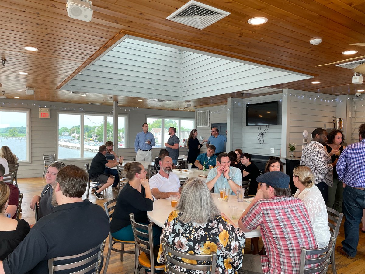 RMC_Inc's tweet photo. Thanks to all our employees who made it out to our latest #happyhour at The Pier in Solomons, MD. It's always great catching up with everyone, especially on a summer night overlooking the #PatuxentRiver! https://t.co/3Wg9GVi5FQ