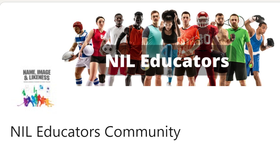 StukentApp's tweet photo. If you are interested in name, image, and likeness and looking for a community of NIL professors, this LinkedIn group created by @MBKuzmeski is for you! Check it out at https://t.co/Q6hSUoxbgS #ProfCon22 https://t.co/v59rYHmJCO