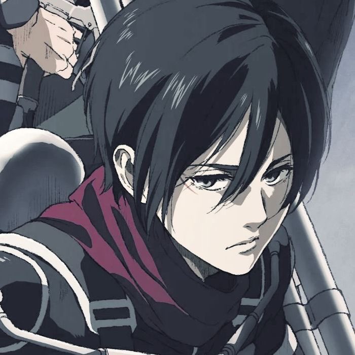 thalassicaid's tweet photo. ⠀ ⠀ ⠀ ⠀
⠀ ⠀ 
ᖭི༏ᖫྀ   VISUAL REFERENCE for aoi’s new appearance is mainly shingeki no kyojin’s mikasa ackerman, especially for her hair and her physique.
⠀ ⠀ ⠀ https://t.co/cHYvSOSKAX