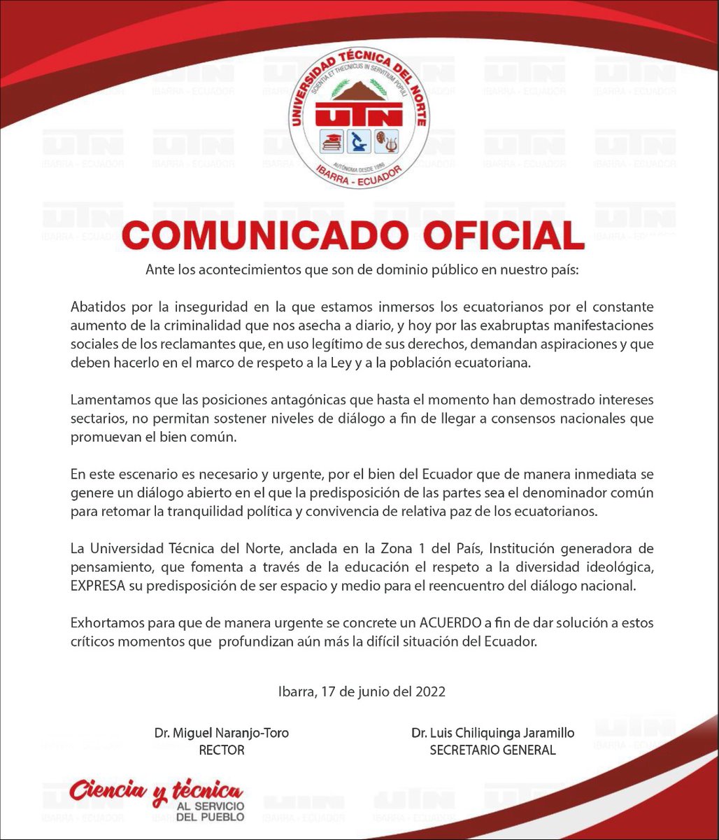 La #UTN en la coyuntura nacional.