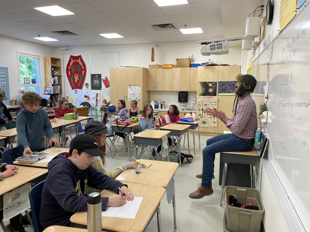 We’ll what an honour! We have Canadian Senator The Honourable Nancy Hartling (ONB) here speaking to the grade 5’s in Mr Kieller’s class <a href="/SenatorHartling/">Nancy Hartling</a>