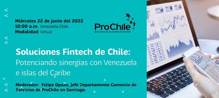 Empresas del sector de #Ñuble
Queremos invitarlas al seminario "Soluciones Fintech de Chile: Potenciando sinergias con Venezuela e islas del Caribe". 🚀
Para más información e inscripciones, ingresar al siguiente enlace➡️: bit.ly/3O1aQmk