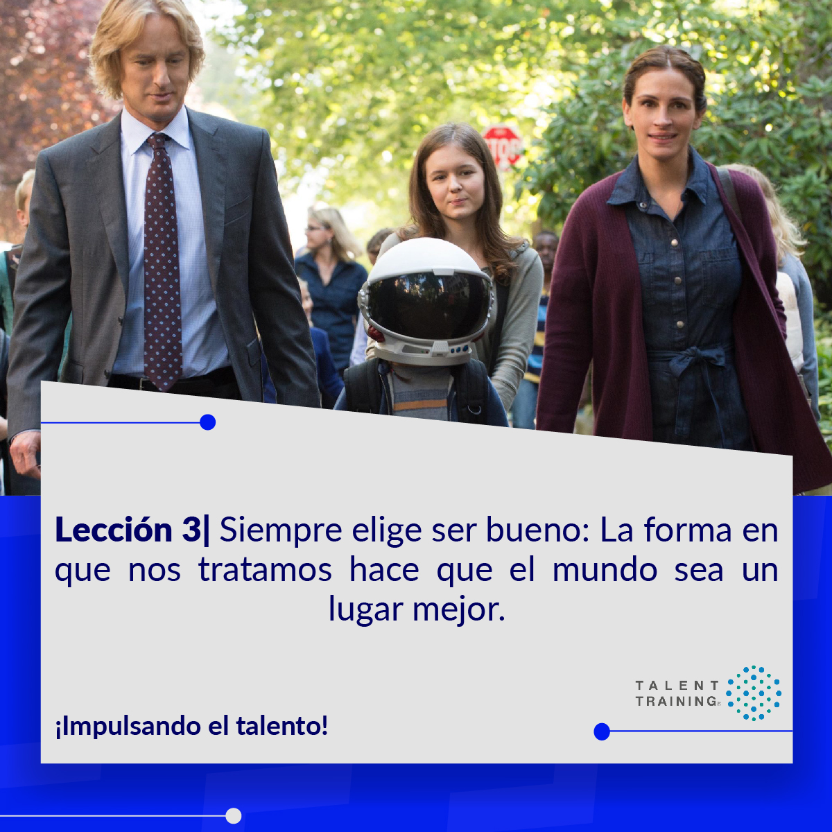 Focus4Growth_'s tweet photo. 🎥 Hoy te recomendamos la película “Wonder”, tiene increíbles lecciones que no debemos pasar por alto.
.
.
.
#TalentTraining #Plataforma #CapacitaciónVirtual #ConsultoríaDigital #Recomendación #Pelicula #Lecciones #Wonder https://t.co/caPgjmp3ls