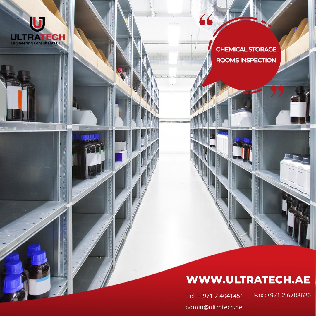 Ultratech_ae's tweet image. At Ultratech we provide inspection for chemical storage rooms as per local and international standards.

#Chemical #Engineeringfees #consultant #roominspection #UnitedArabEmirates